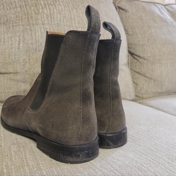 ORO LOS ANGELES brown Alpaca Suede Plain Chelsea Boots Chelsea Boots 11 - Picture 7 of 12